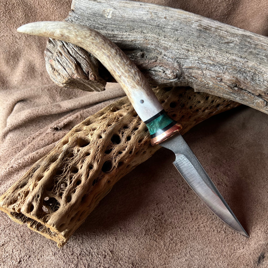 23121 Elk Tip Drop Point Utility McPherson Knives