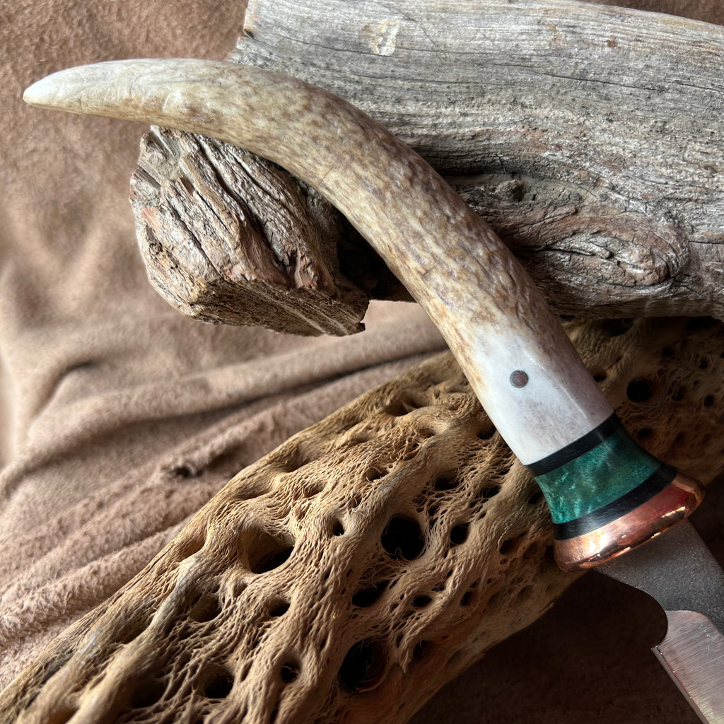 23121 Elk Tip Drop Point Utility McPherson Knives