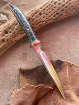 112-22 Black Sparkle Rafir with Teal Maple Burl