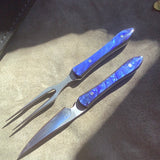 109-21 Midnight Blue Kirinite eating set