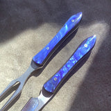 109-21 Midnight Blue Kirinite eating set