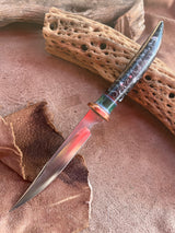 112-22 Black Sparkle Rafir with Teal Maple Burl