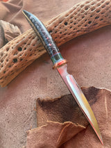 112-22 Black Sparkle Rafir with Teal Maple Burl