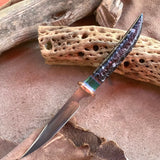 112-22 Black Sparkle Rafir with Teal Maple Burl