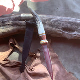 105-21 Elk Antler Tip Medium Bodice Dagger