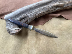 25-41 - Blue Maple Burl Bodice Dagger