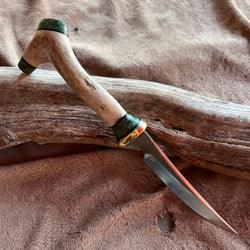 23-149 Deer Antler Segment Clip Point