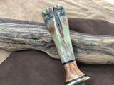 25-77 - Stabilized Red and Brown Bone Long Recurve