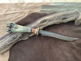 25-77 - Stabilized Red and Brown Bone Long Recurve