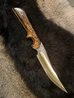 23-219 Stabilized Amber Dyed Karelian Burl Short Filet