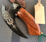 AW009 - Small Bearded Punch Axe (Ash, Paduke, Rosewood)