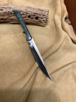 25-165 - Stabilized Green Karelian Burl Carver