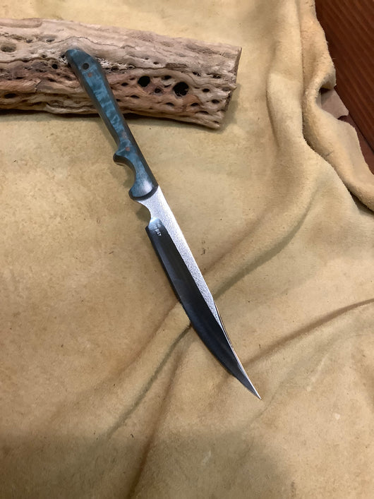 25-165 - Stabilized Green Karelian Burl Carver