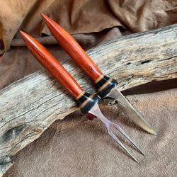 24-145 - Padauk Eating Set