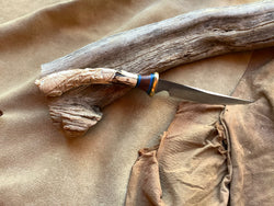 23-200 Butterfly Carved Deer Antler Narrow Carver