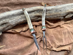 24-126 Deer Antler Segments Eating Set