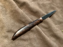 24-170 - Stabilized Brown Dyed Buckeye Burl Pairing Knife