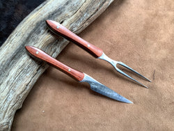 25-128 - Padauk Eating Set