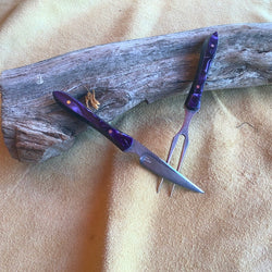 23-46 Purple Haze Kirinite Black Paper Micarta