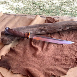 23-73 Stabilized Brown Dyed Bone Orange Dyed Maple Burl, Natural Linen Micarta, Black Micarta