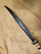 25-193 - Snake Carved Deer Antler Narrow Carver