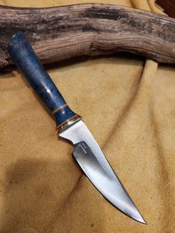 25-184 - Stabilized Blue Karelian Burl Short Utility
