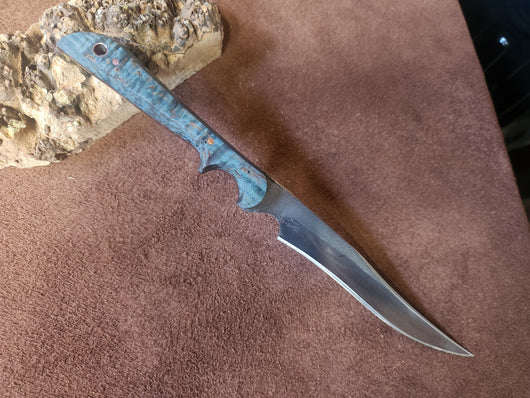 26-61 - Teal Karelian Burl Narrow Fillet