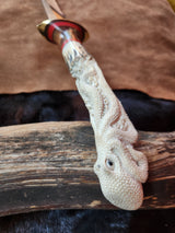 25-107 - Octopus Carved Deer Antler Long Fillet