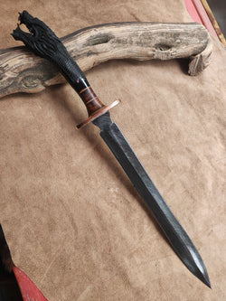 25-126 Loong Dragon Carved Water Buffalo