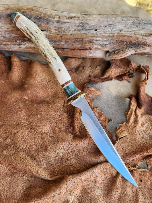 26-18 - Deer Antler Cane Tip Narrow Carver