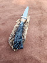 26-28 - Loong Dragon Carved Water Buffalo Bodice Dagger