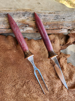 26-13 - Purpleheart Eating Set
