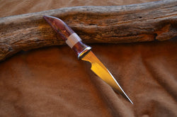 70-16 Red Buckeye & Antler Spear Point