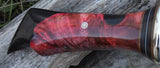 163-16 Red Buckeye Burl w/ Resin Persian style