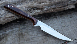 120-16 Maroon & Natural Micarta Skinner