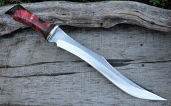 163-16 Red Buckeye Burl w/ Resin Persian style