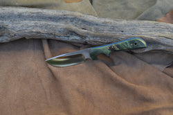 159-19 Green maple burl wood, Medium skinner