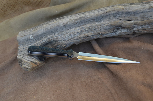 89-19 Blue shred carbon fiber narrow dagger