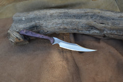 154-19 Purple Maple, Narrow funny Jason clip point