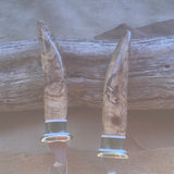 24-21 Stabilized Spalted Maple Burl eating set