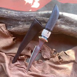 27-21 Blue Dyed Mango Eating Knife