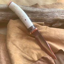 29-21 Elk Antler Segment w/ Oyster Kirinite End Cap