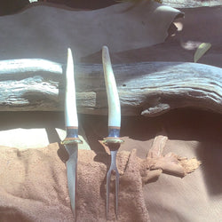 22-21 Deer Antler Tips eating set