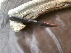 8-22 Stabilized Purple Dyed Silky Oak Narrow Clip Point