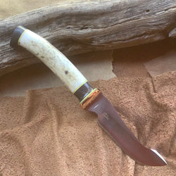 30-21 Elk Antler Segment, Blue Maple Burl & End cap
