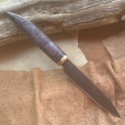 58-21 Teal Dyed Maple Burl Kitchen Utility