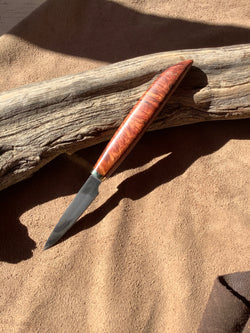 84-22 Stabilized Orange and Red Dyed Maple Burl Pairing