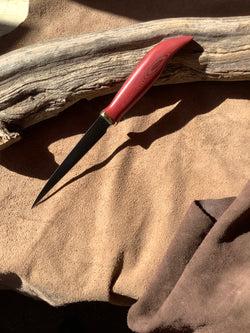 79-22 Red Linen Micarta Boning