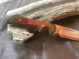 13-22 3-Piece Puzzle with Red Maple Burl and Micarta Drop Point Utility