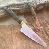 47-21 Red & Green Dyed Maple Burl Chef